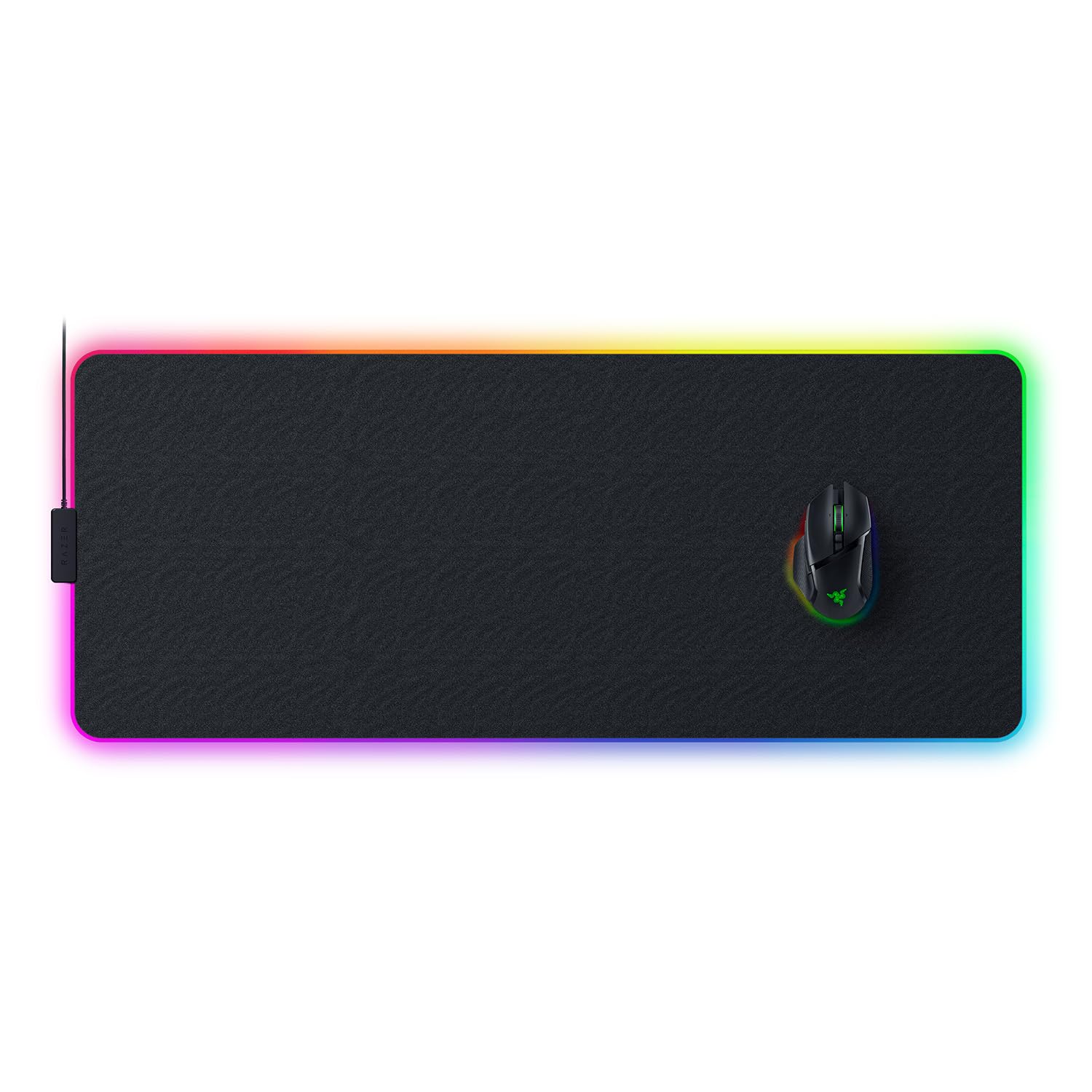 Razer Strider Chroma - Hybrid Gaming Mouse Mat with Razer